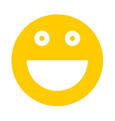 Happy smiley smiling face flat style Royalty Free Vector