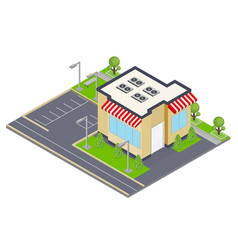 Commercial Building Isometric Concept