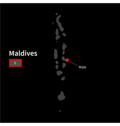 Detailed Map Of Maldives And Capital City Male