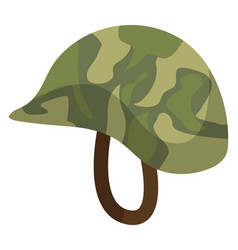 Military Helmet On A White Background