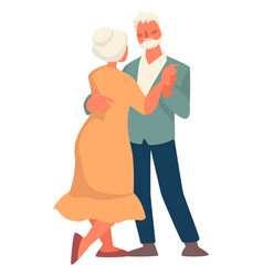 Senior Couple Dancing Romantic Retired People