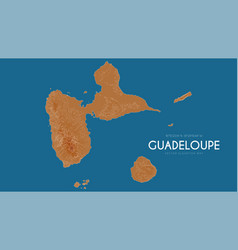 Topographic Map Of Guadeloupe France