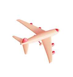 3d Airplane Plasticine Cartoon Style