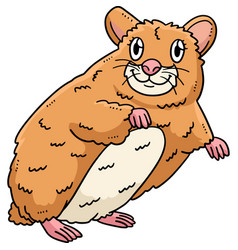 Baby Hamster Cartoon Colored Clipart