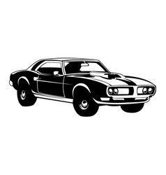 American Muscle Car Isolated