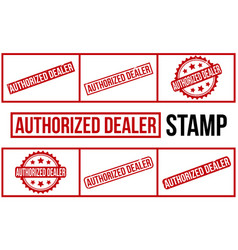 Authorized Dealer Rubber Stamp Set