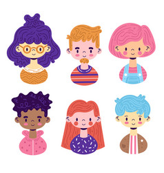 Group People Avatars Concept