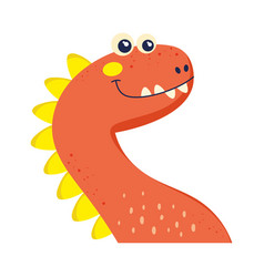 Cute Orange Dinosaur