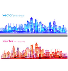 Urban Building Skyline Panoramic Background