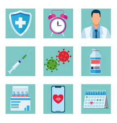 Bundle Nine Covid19 Vaccine Icons