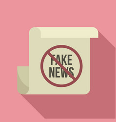 Fake News Icon Flat Style