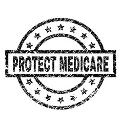 Scratched Textured Protect Medicare Stamp Seal