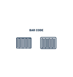 Bar Code Icon Outline And Filled Bar Code Icon