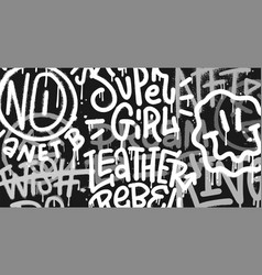 Graffiti Wall Horizontal Background Street Art