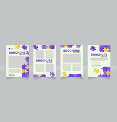 Intellectual Growth Puzzle Blank Brochure Design