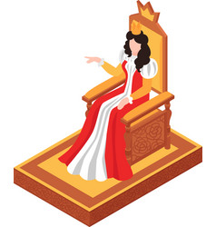 Queen On Throne Composition