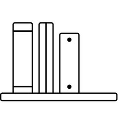 Book Shelf Icon Flat Line