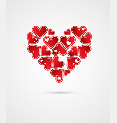 Love Background With Hearts Valentine Day Card