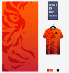 Soccer Jersey Fabric Design Tiger Face Pattern