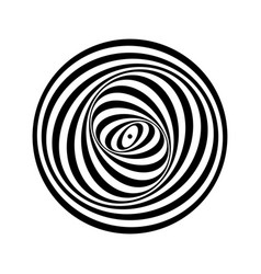 Abstract Op Art Circle Pattern