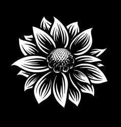 Flower - Black And White