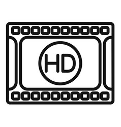 Hd Film Icon Outline Video Montage