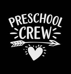 Preschool Crew Svg Teacher