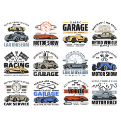 Retro Auto Museum Vintage Cars Motor Show Icons