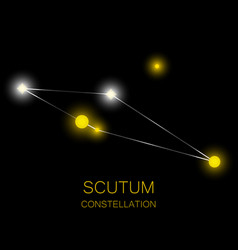 Scutum Constellation Bright Yellow Stars