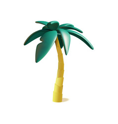 3d Palm Tree Plasticine Cartoon Style