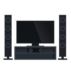 Digital Home Theater Icon Cartoon Player