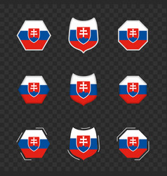 National Symbols Of Slovakia On A Dark