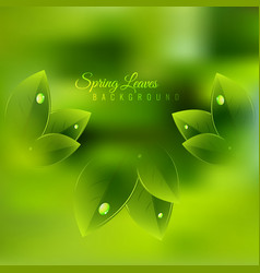 Green Spring Background Design