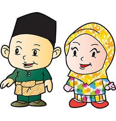 Melayu Children In Patani Cartoon