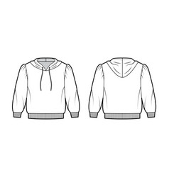 Cropped Cotton-jersey Hoodie Technical Fashion