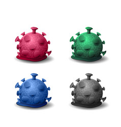 Dead Viruses Coronaviruses Viruses Melted Set