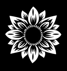 Flower - Black And White