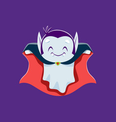 Cartoon Kawaii Halloween Ghost Vampire Character