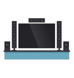 Home Theater Projector Icon Cartoon Music