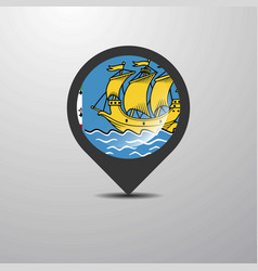 Saint Pierre And Miquelon Map Pin