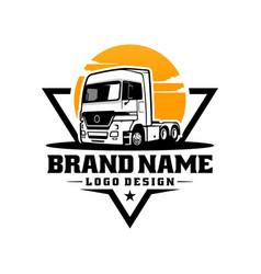 Trucking Company Badge Logo