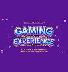 Editable Text Effect With Gaming Experience Theme