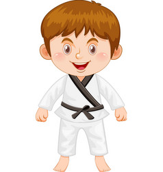 A Boy In Taekwondo Uniform