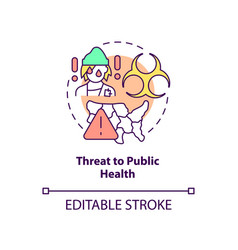 Threat To Public Health Concept Icon