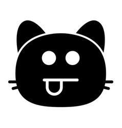 Cat Ghost Glyph Icon Pictogram Symbol Visual