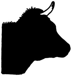 Cow Head Icon Head Logo