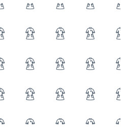 Nurse Gown Icon Pattern Seamless White Background