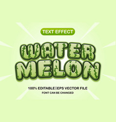 Watermelon 3d Editable Text Effect