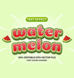 Watermelon 3d Editable Text Effect