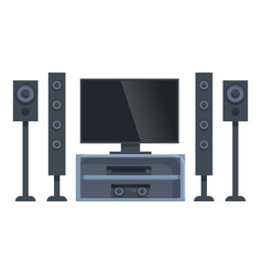 System Home Theater Icon Cartoon Visual